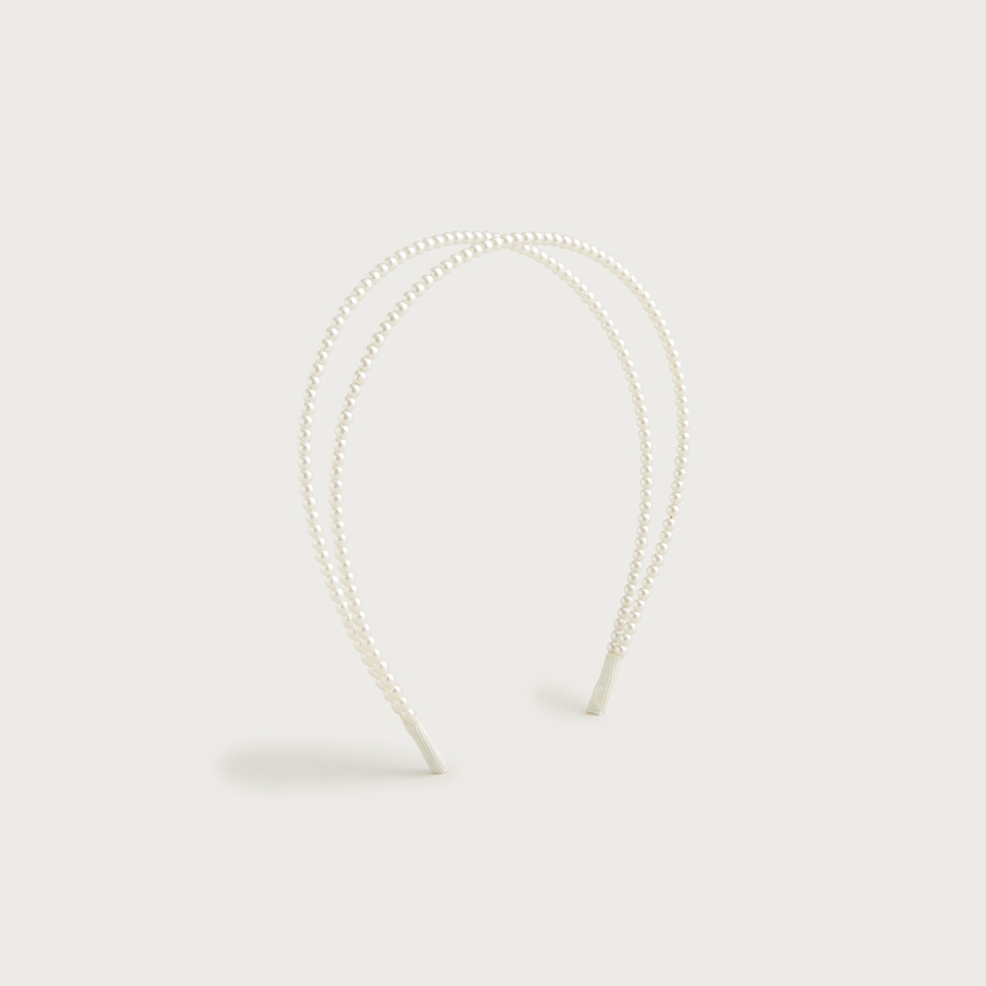  Double pearl headband