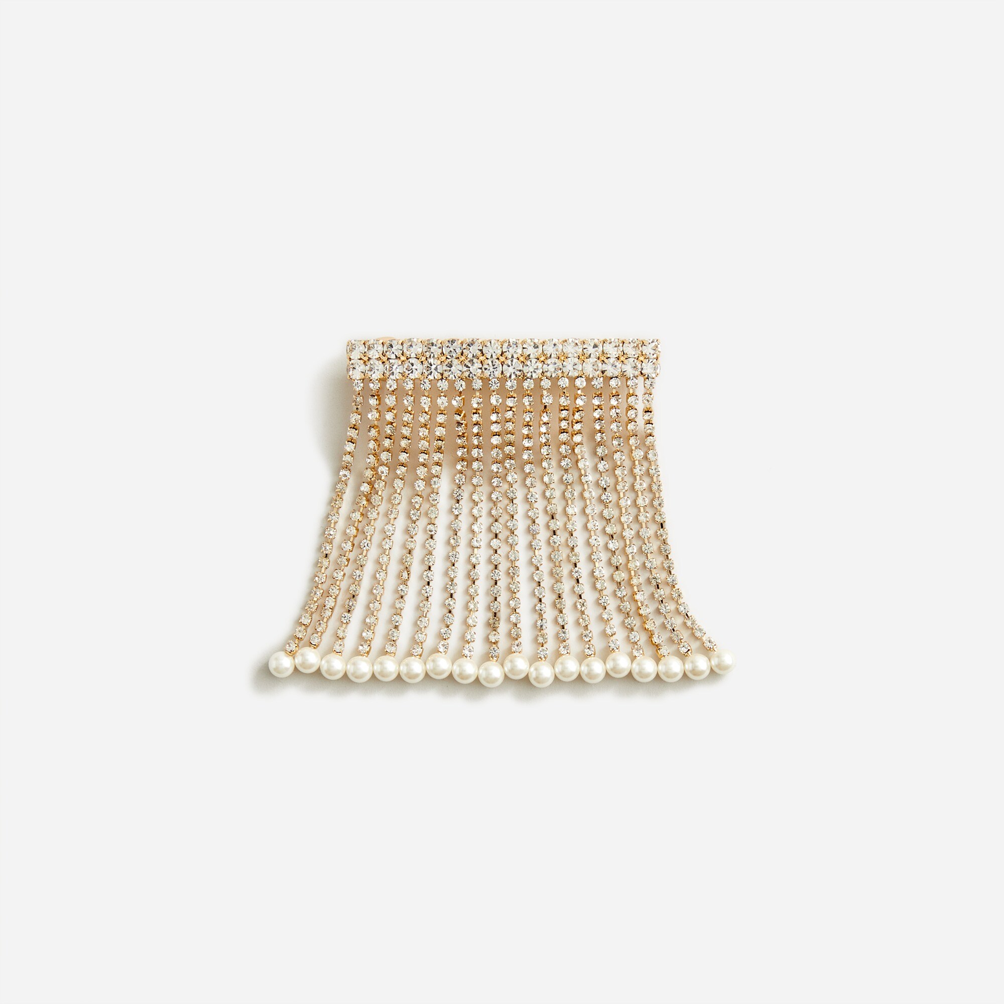 Rhinestone-and-pearl Hair Barrette For Women | J.Crew display picture 2