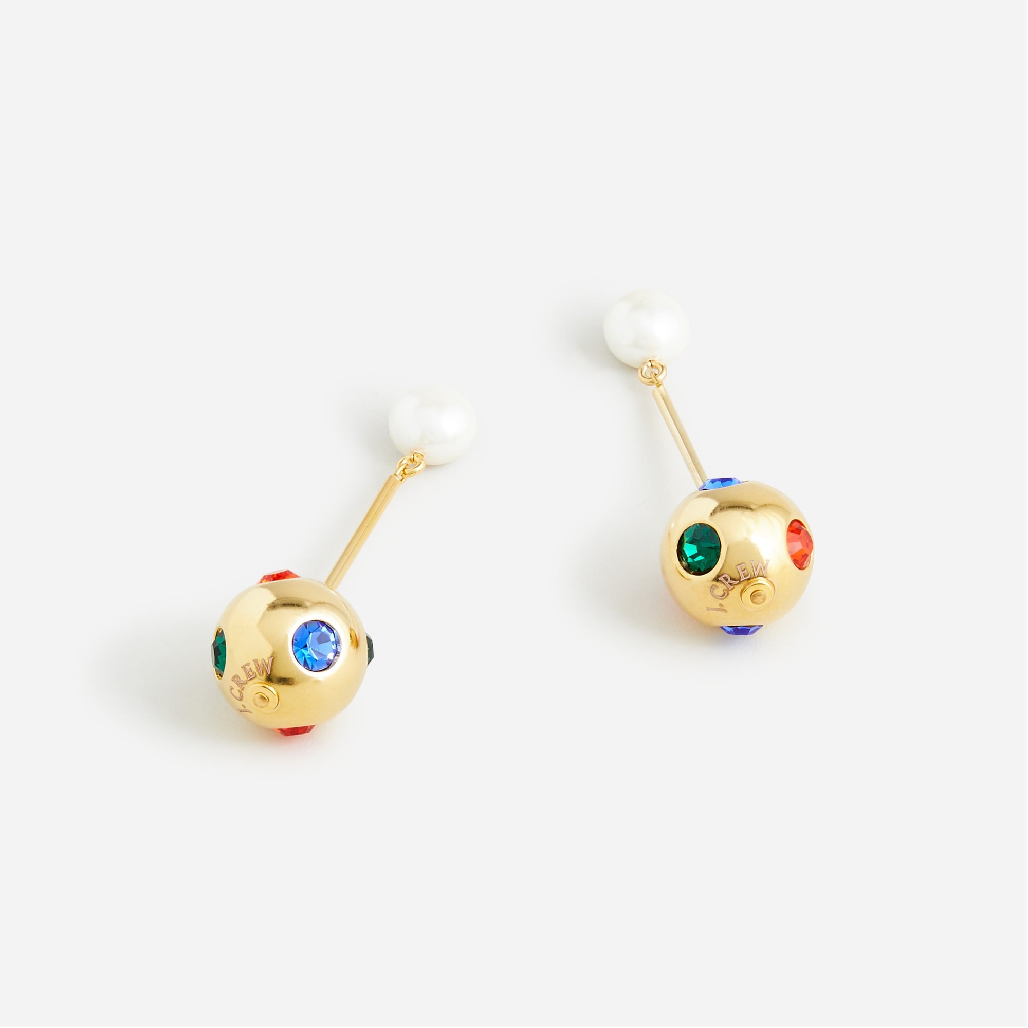 [jewelcounty] IU着用 Crystal Bouquet Earrings 全2色 Colorful Floral Hoop Earrings For Women | J.Crew