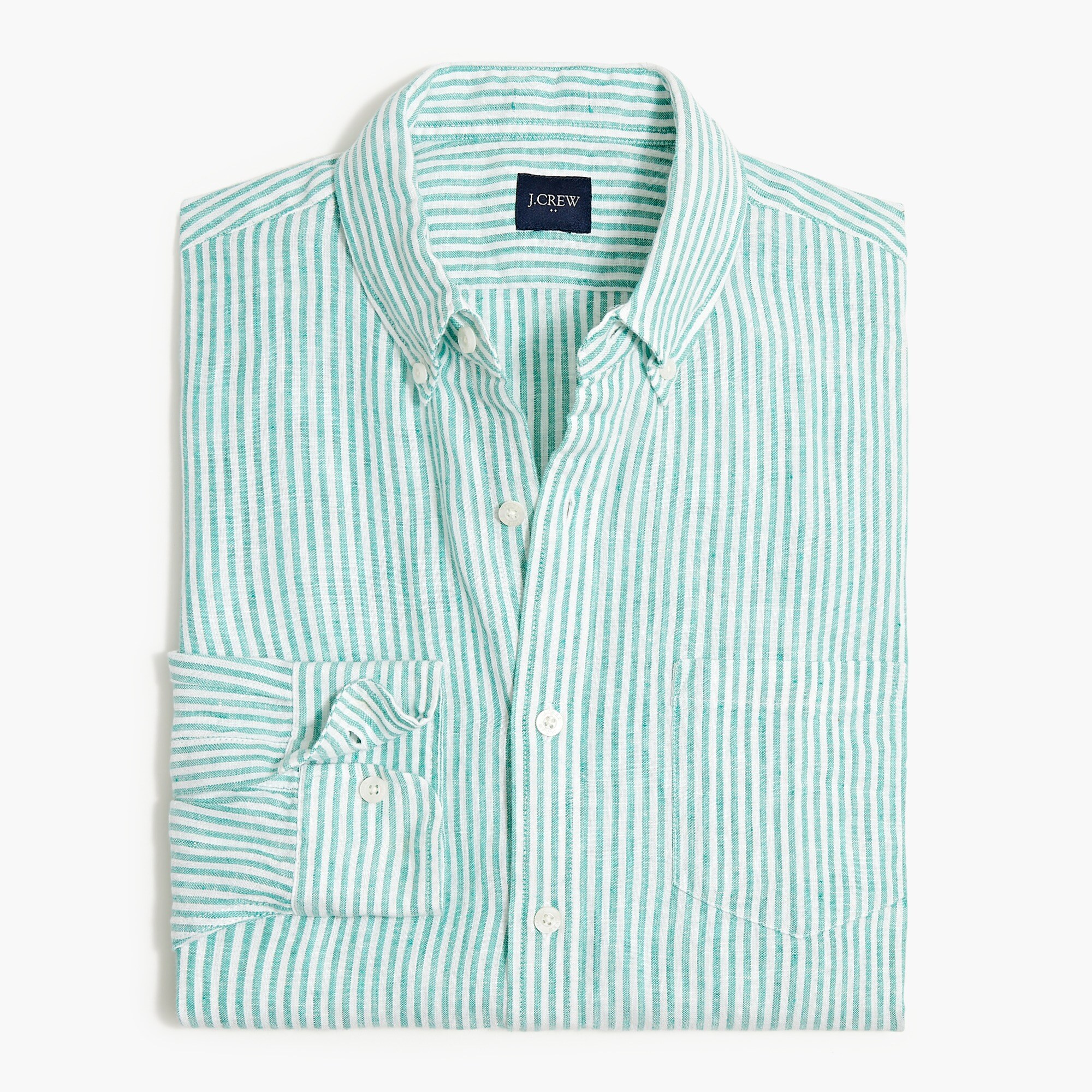 classic linen-blend shirt for men