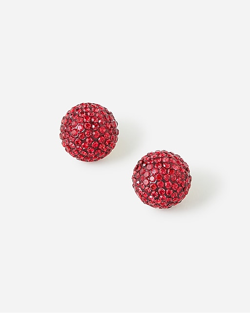 womens Crystal ball earrings