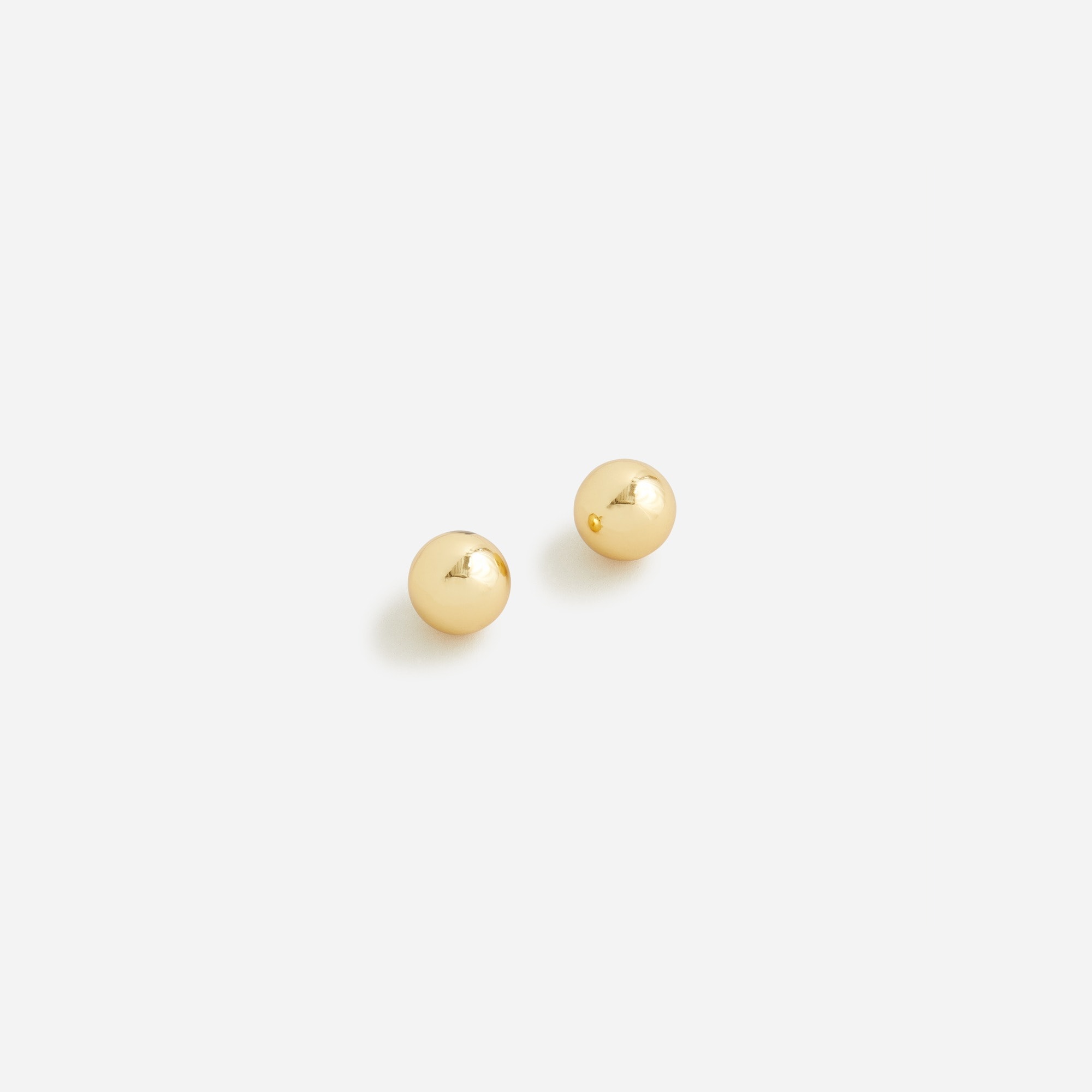 womens Dainty gold-plated ball-stud earrings