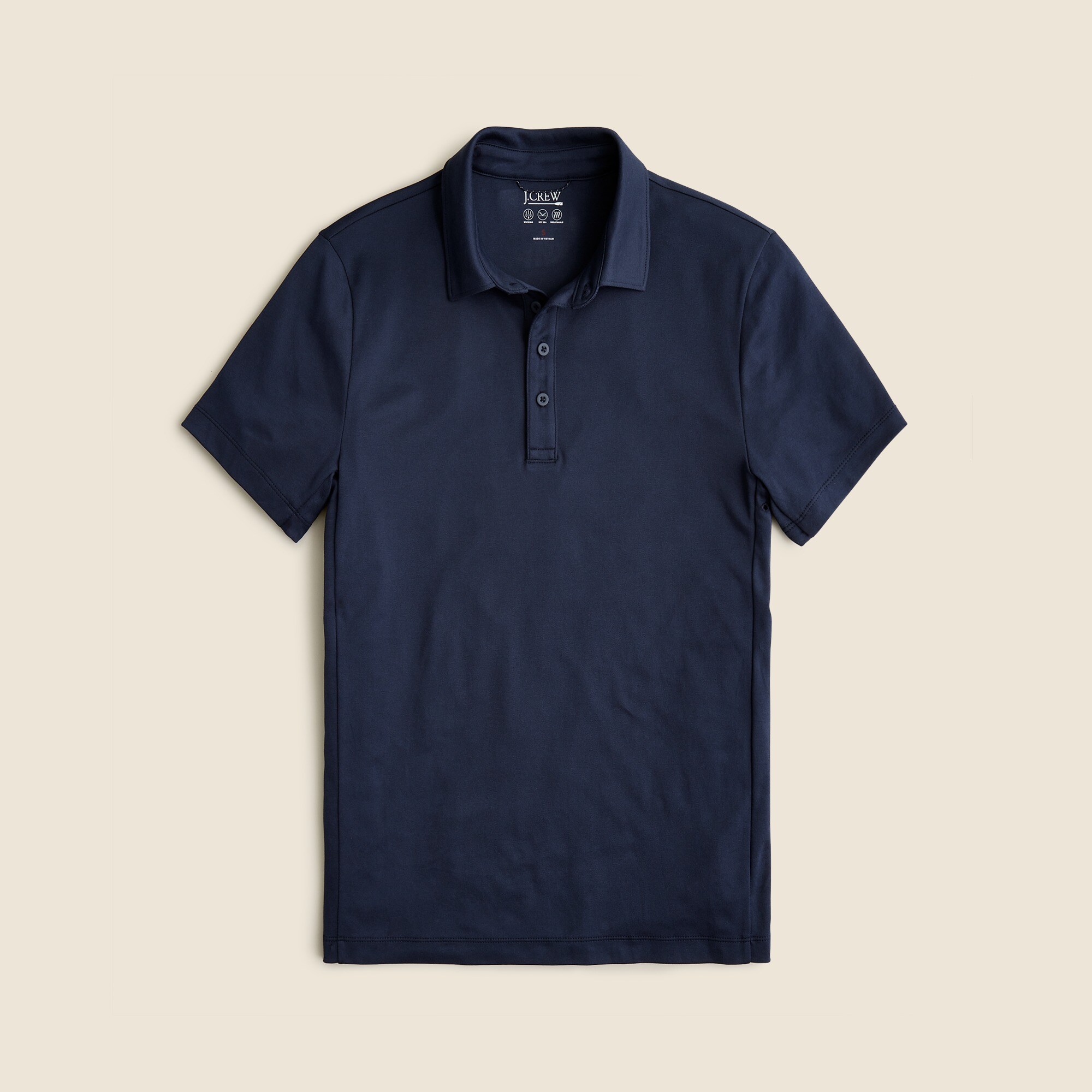 Short-sleeve Cotton Seed-stitch Sweater-polo For Men | J.Crew
