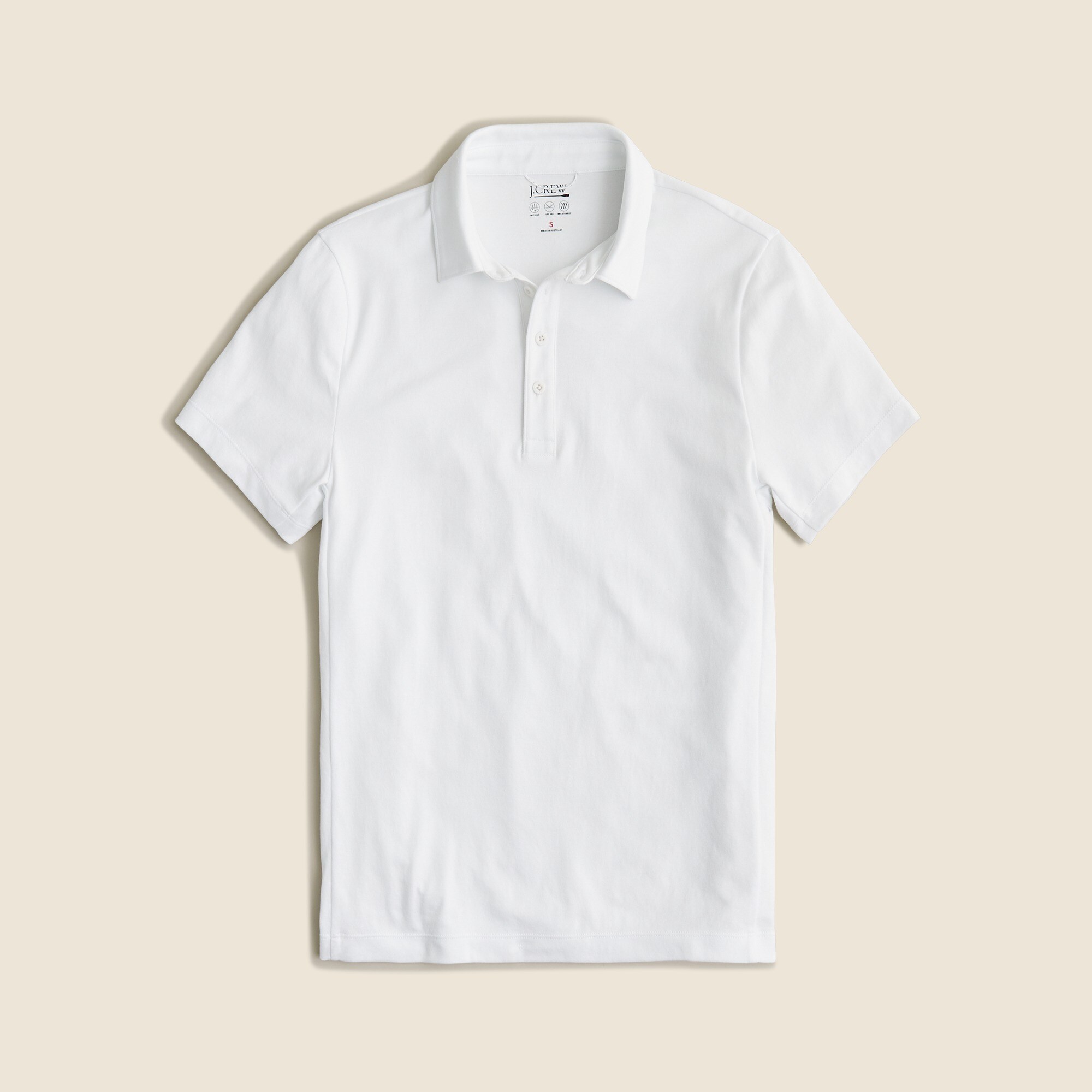 Performance polo shirt with COOLMAX® technology
