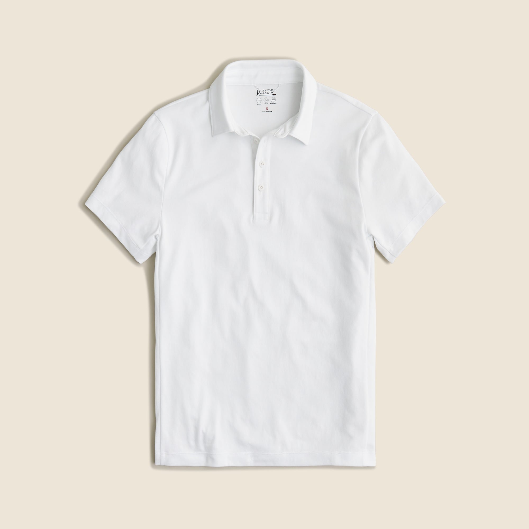 Performance polo shirt with COOLMAX® technology