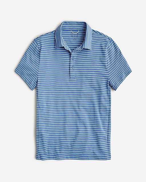 mens Performance polo shirt with COOLMAX&reg; in stripe