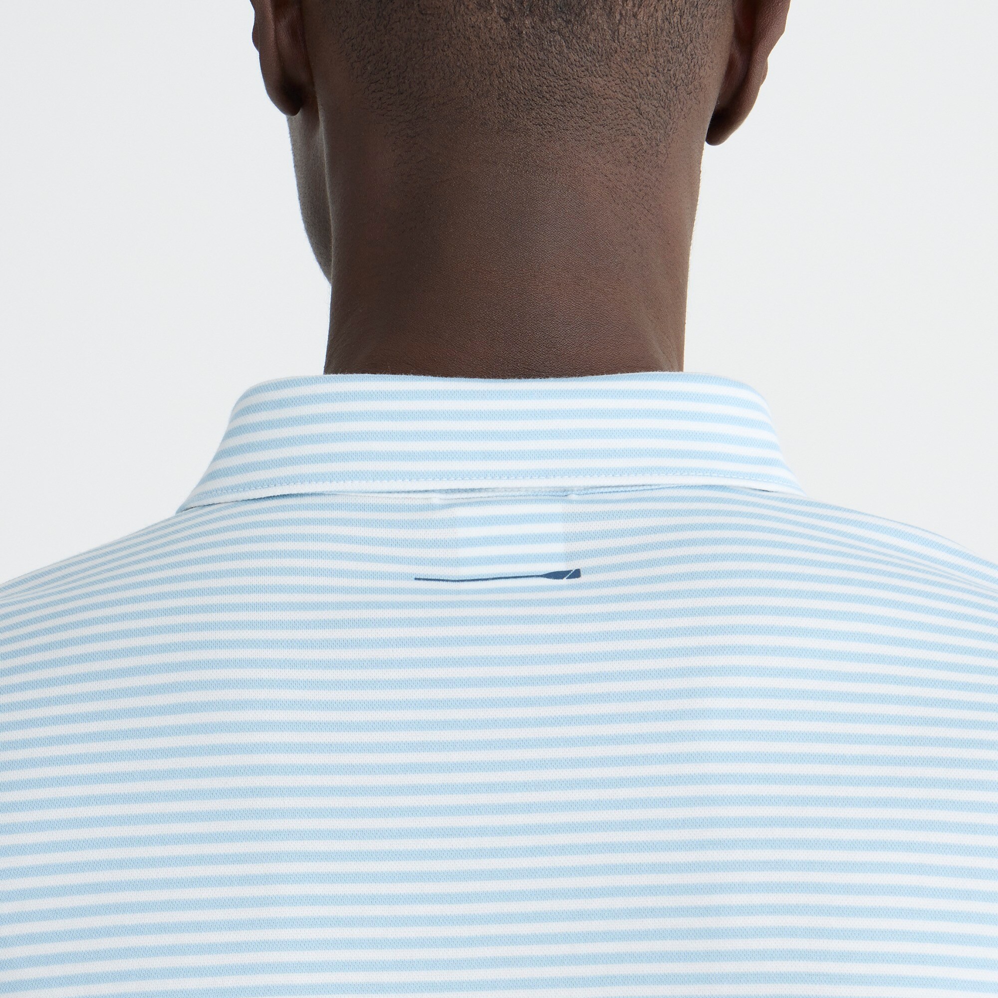 Performance polo shirt with COOLMAX® in stripe