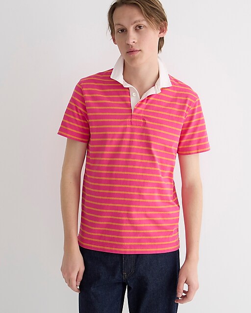  Short-sleeve rugby shirt in stripe