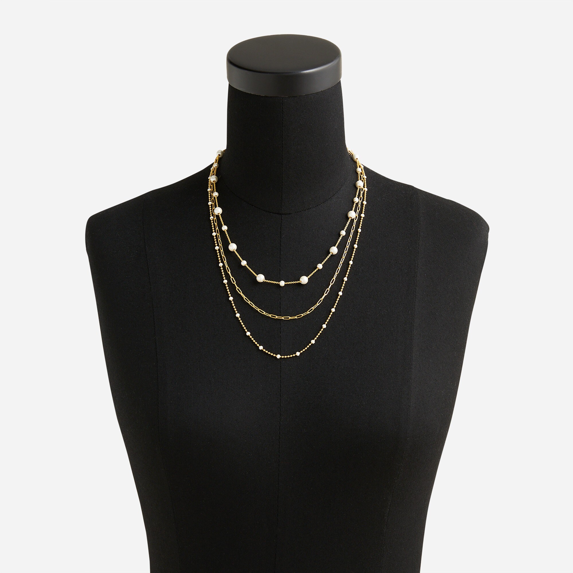 Dainty gold-plated layered necklace