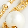 Dainty gold-plated layered necklace PEARL