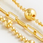 Dainty gold-plated layered necklace PEARL j.crew: dainty gold-plated layered necklace for women