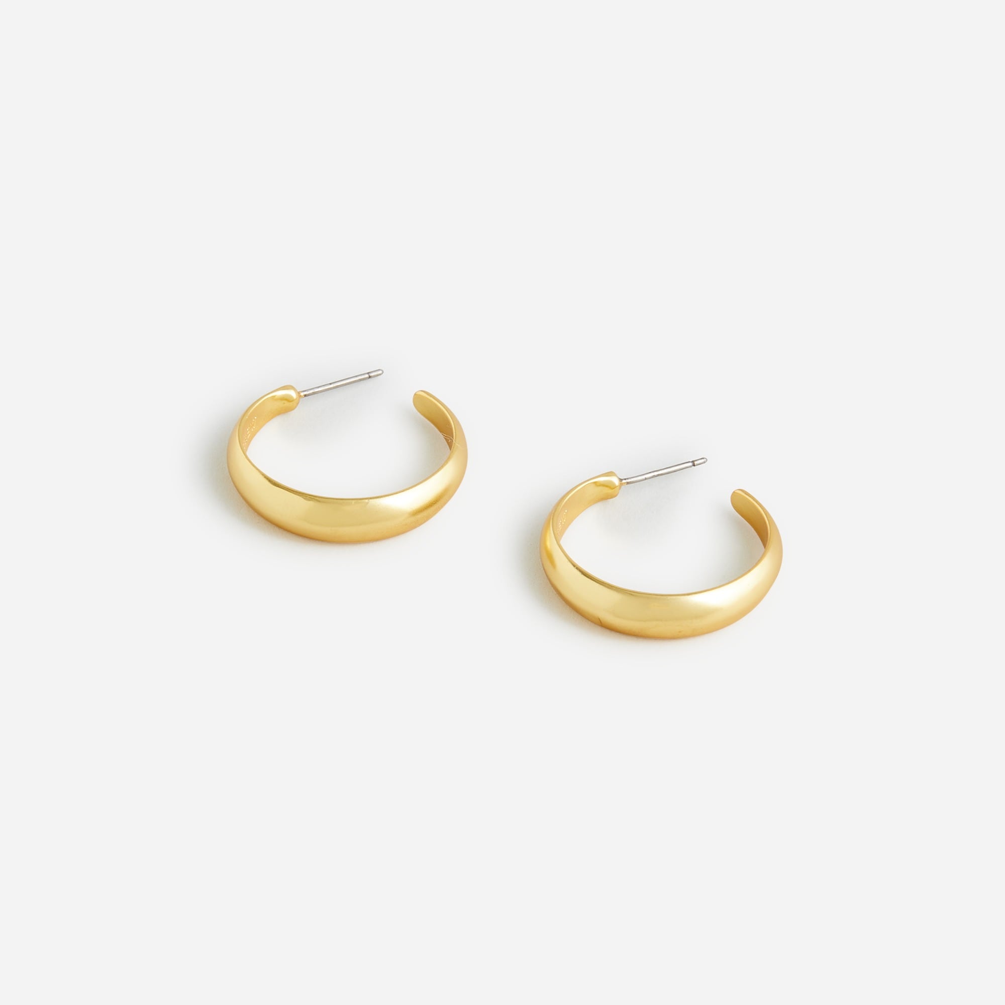 womens Dainty gold-plated hoop earrings