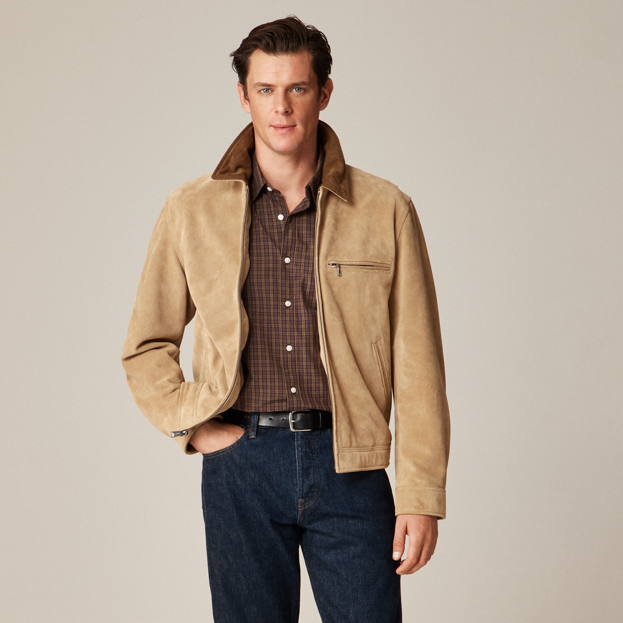 Limited-edition Wallace & Barnes Work Jacket In Italian Suede For