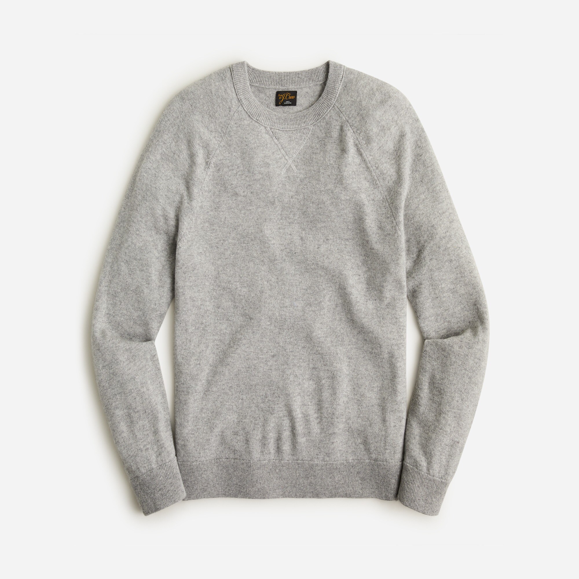 Cashmere raglan-sleeve crewneck sweatshirt