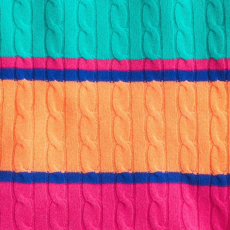 Cashmere cable-knit sweater BRIGHT BLUEBELL 