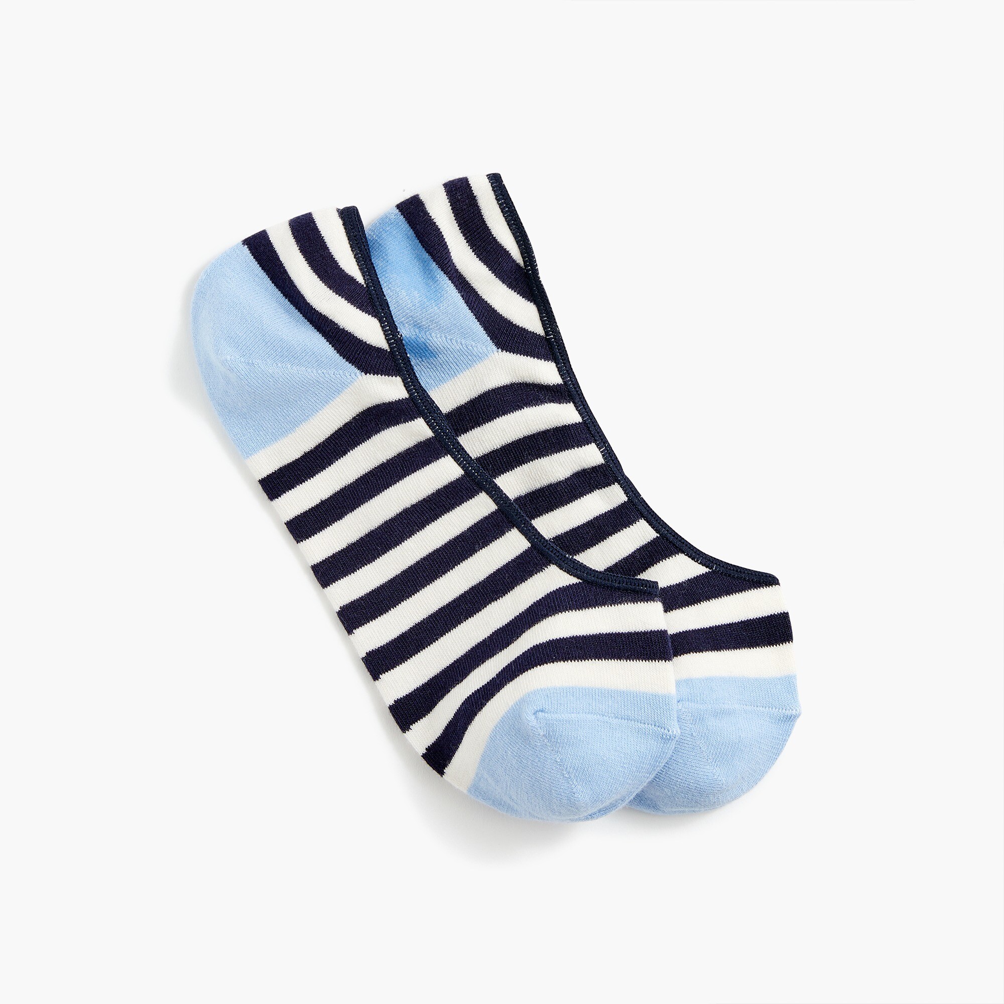 Striped no-show socks