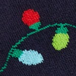 Holiday lights trouser socks ANTIQUE NAVY holiday lights trouser socks for women
