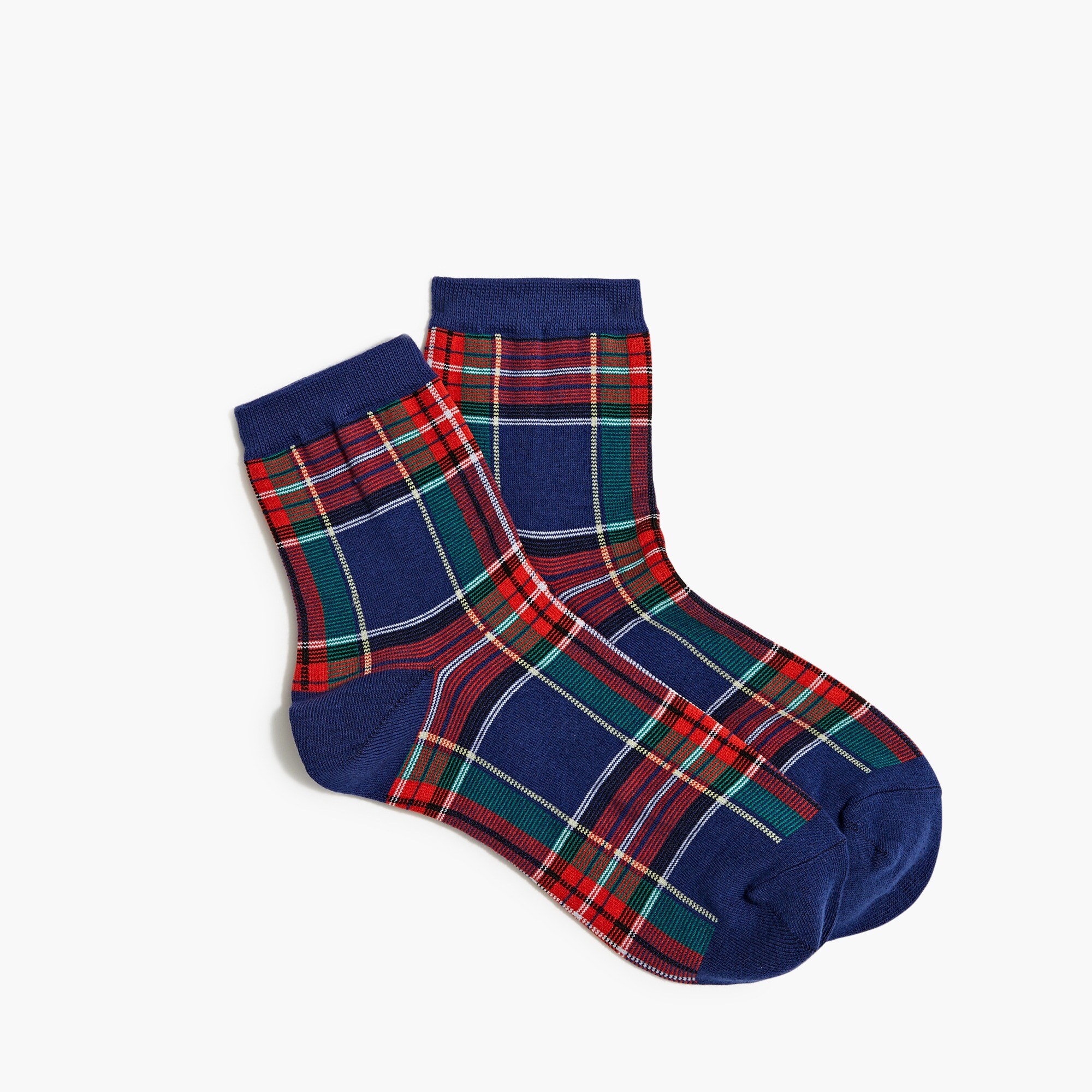 Plaid boot socks