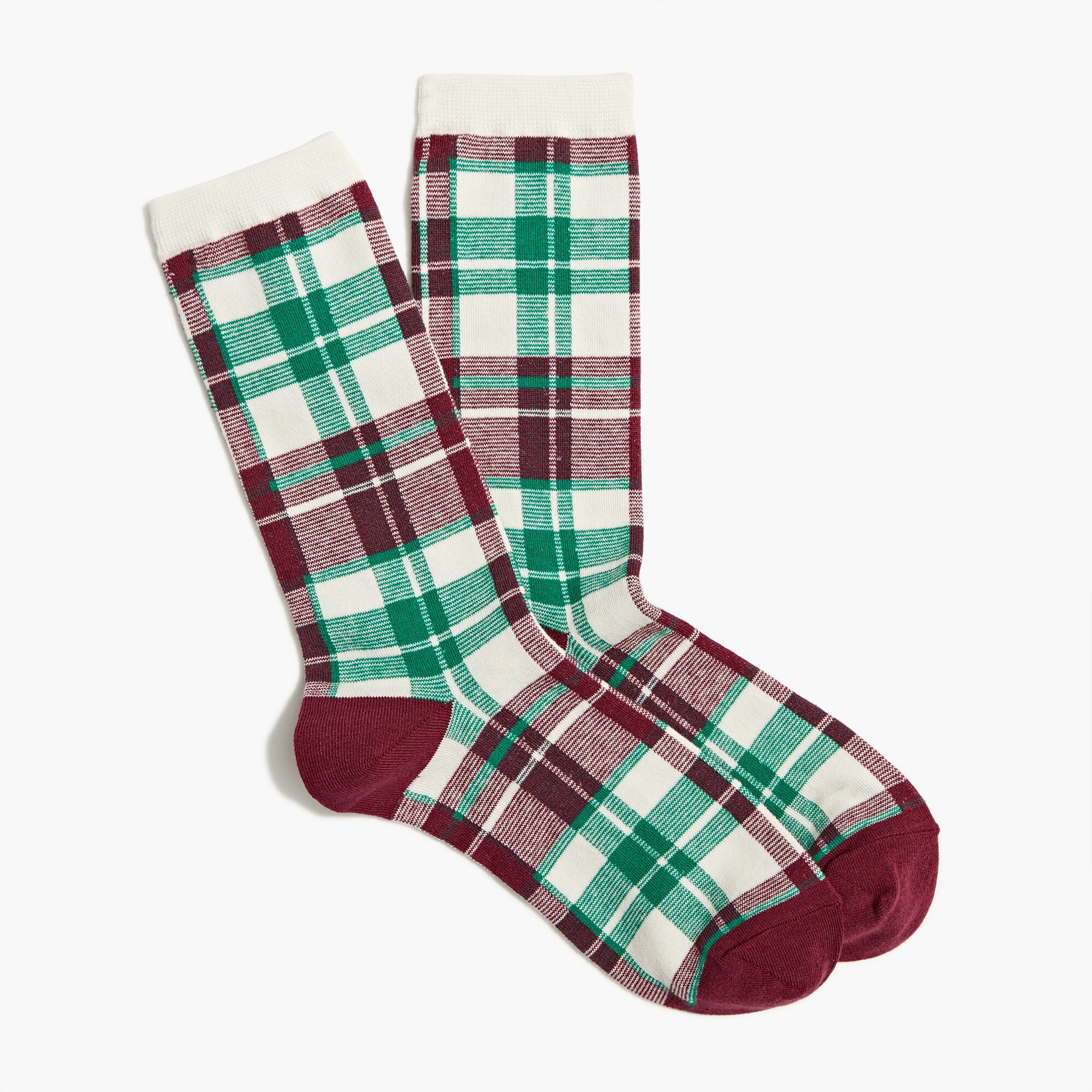 Plaid trouser socks