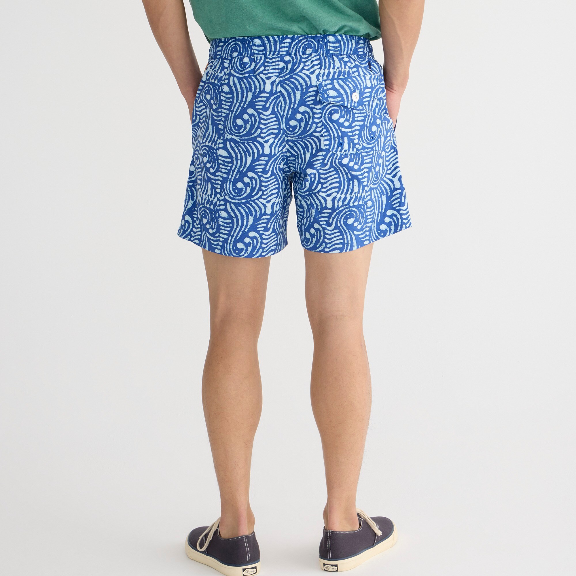 Moorise Print Stretch Nylon Swim Shorts