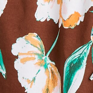 PANSY FLOWER BROWN WHIT