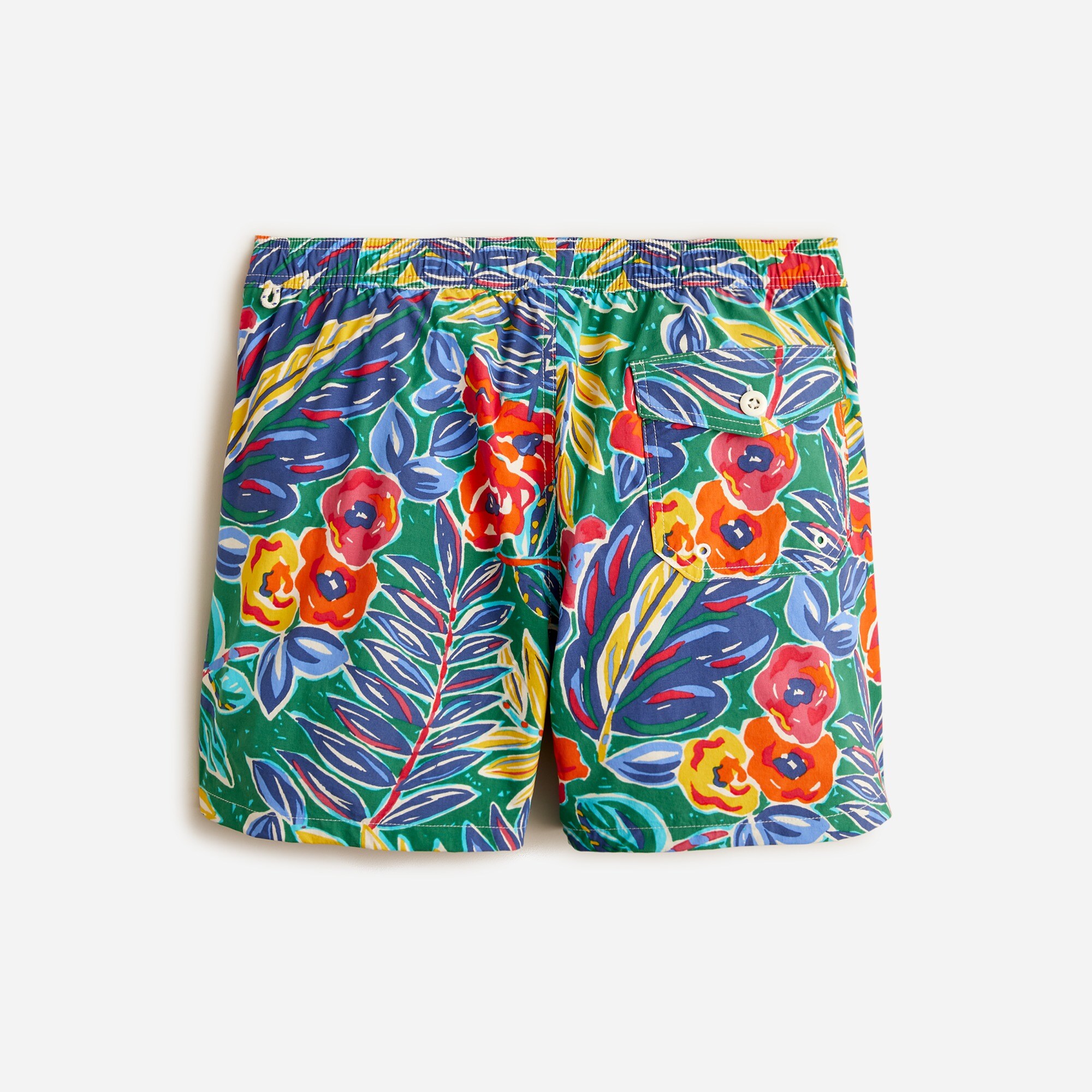 6&apos;&apos; stretch swim trunk in floral print with ECONYL&reg; nylon