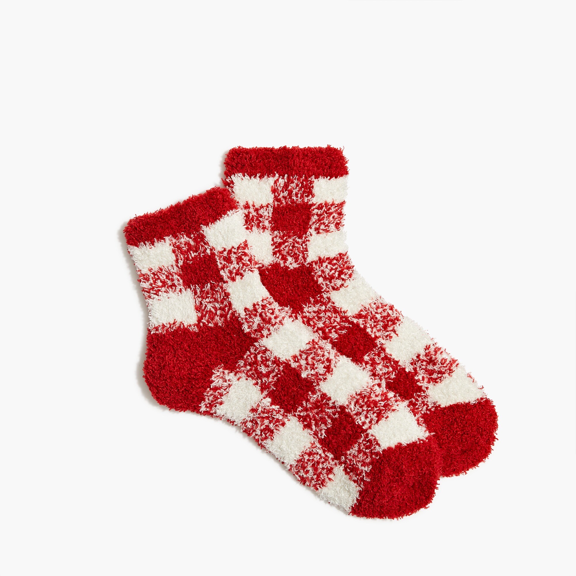 Checkered boot socks