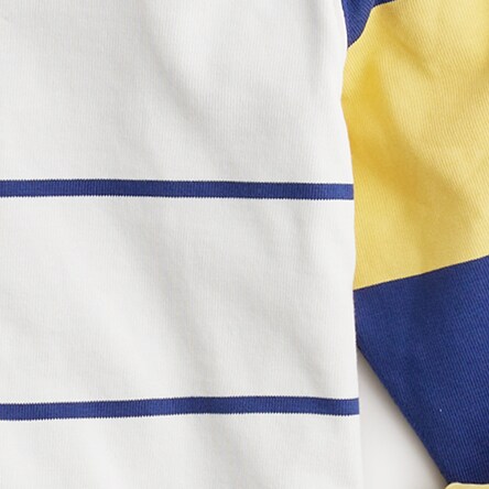 Rugby shirt in mixed stripe BLUE NATURAL MIX STRIP j.crew: rugby shirt in mixed stripe for men