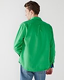 Garment-dyed selvedge twill shirt