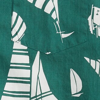 Slim-fit printed flex casual shirt LAMPOST GREEN IVORY factory: slim-fit printed flex casual shirt for men
