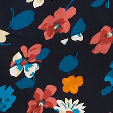 Short-sleeve printed flex casual shirt PALE SPINACH MULTI 