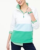 Colorblock half-zip pullover