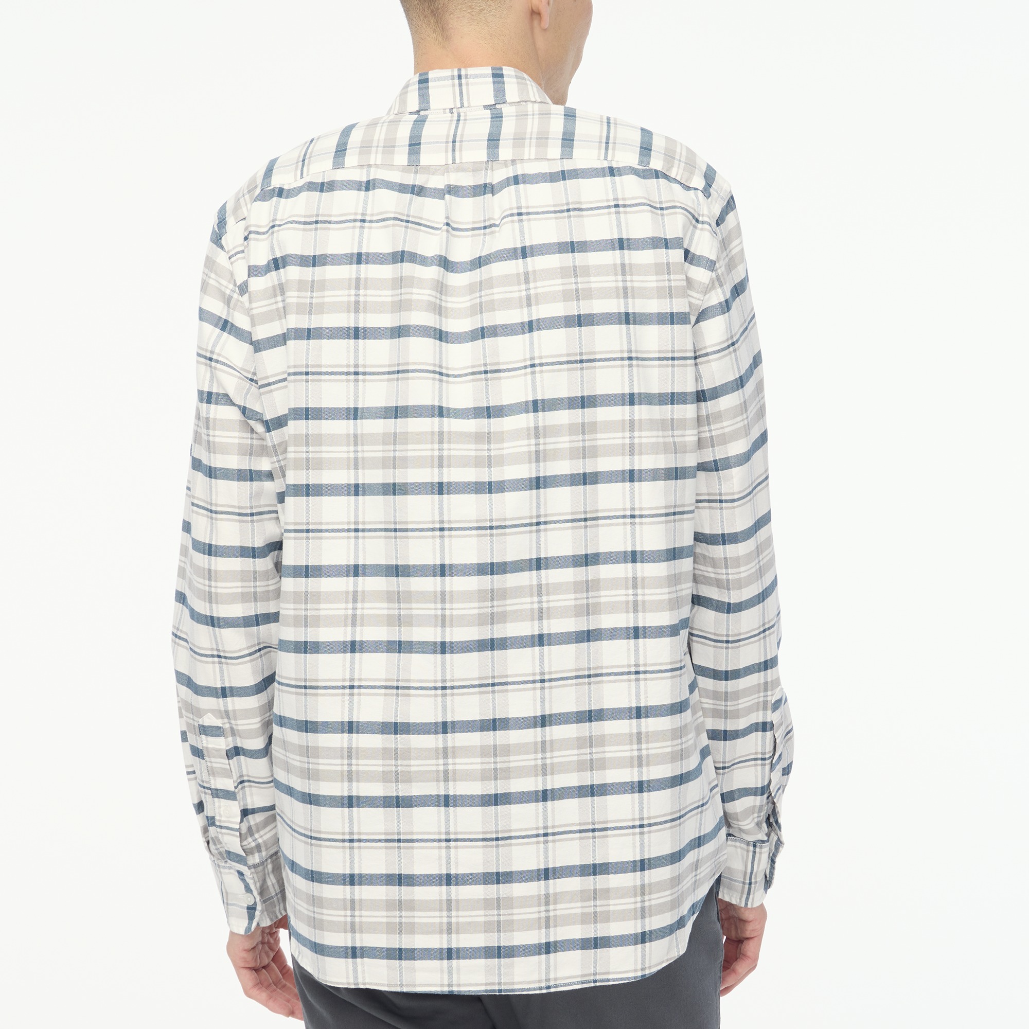 Plaid flex oxford shirt