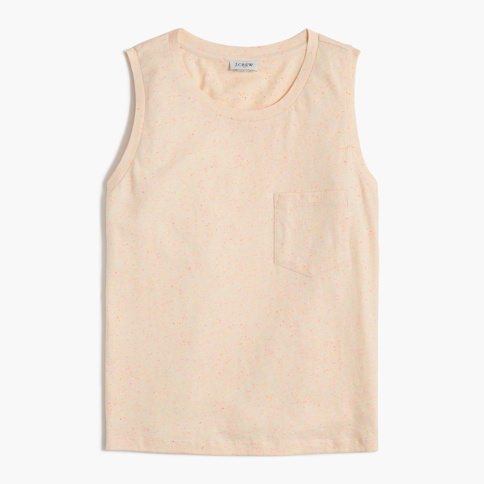 Speckled pocket tank top