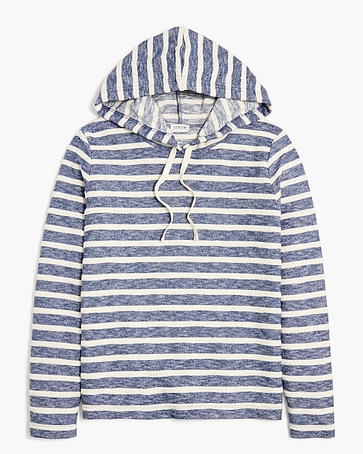 womens Striped pullover hoodie