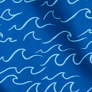 8&quot; printed swim trunk AZURE SKY WHITE 