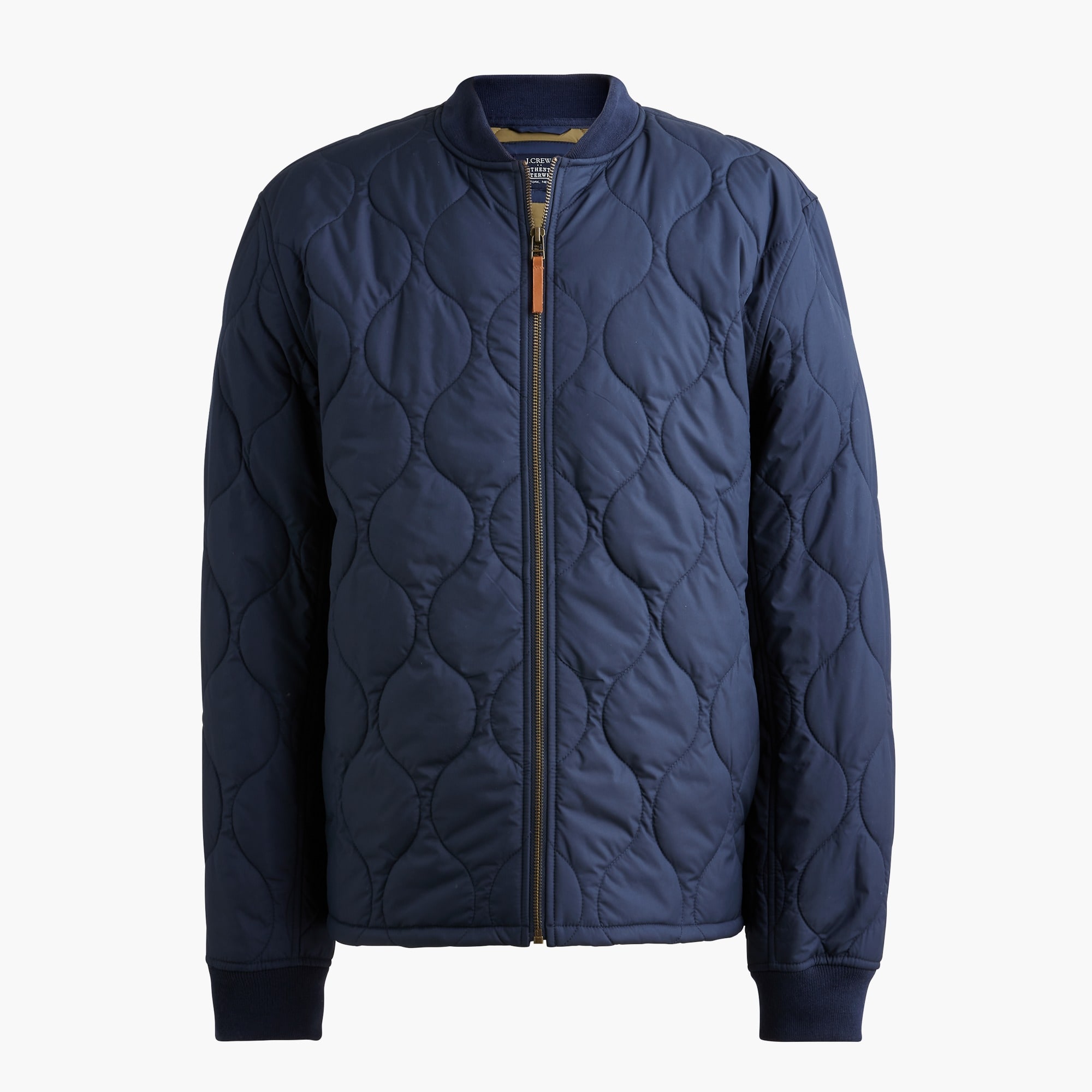 Quilted bomber jacket