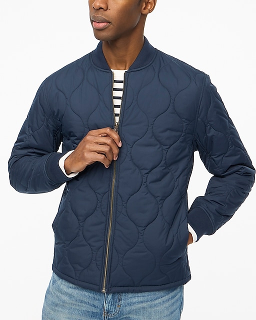 mens Quilted bomber jacket