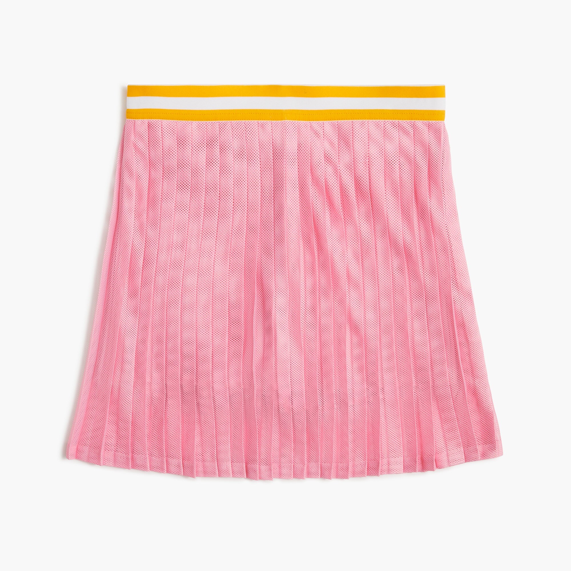 Mesh pleated active skort