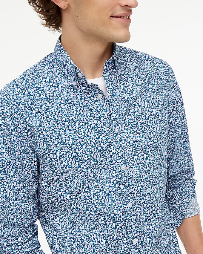 factory: printed flex casual shirt for men, right side, view zoomed