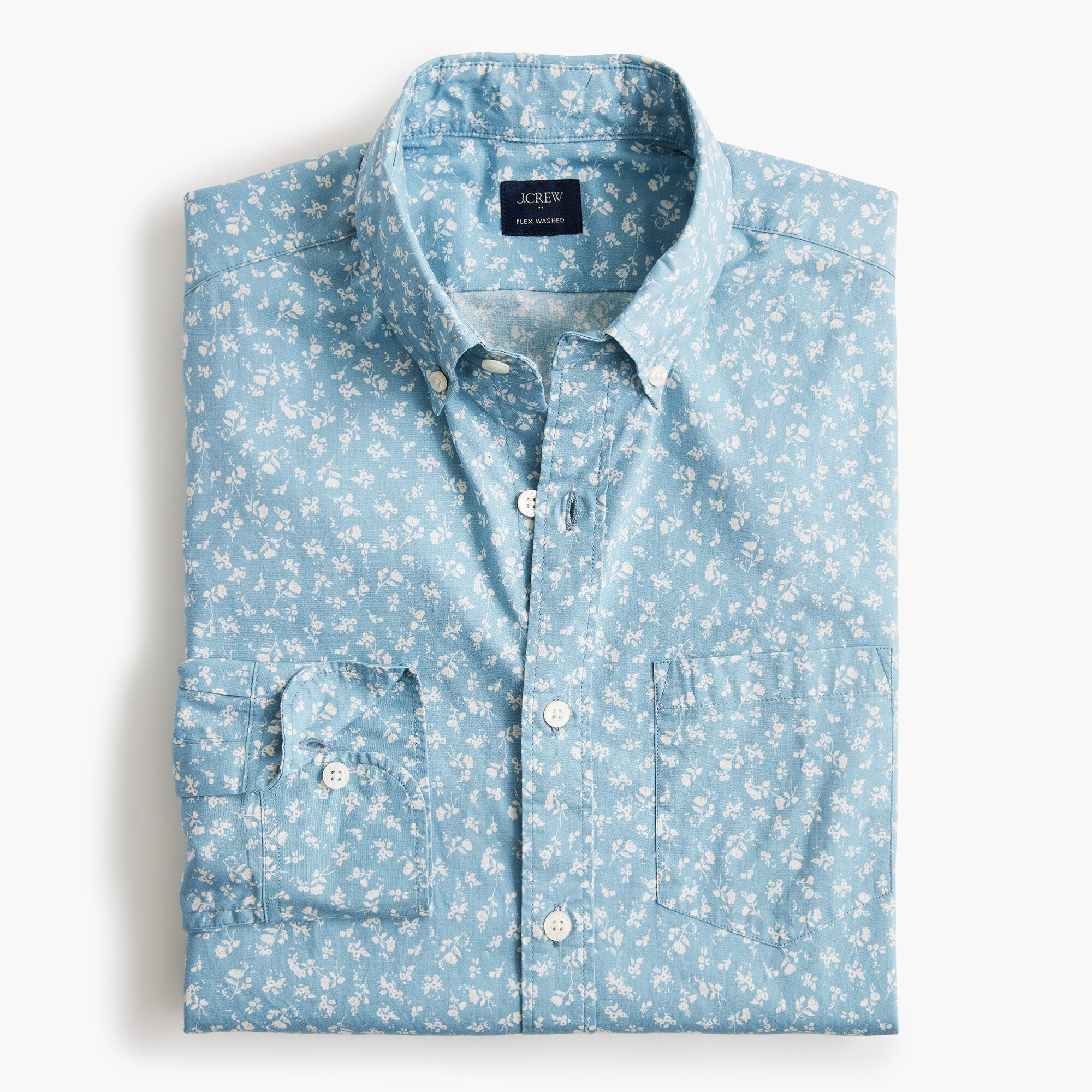 mens Printed flex casual shirt