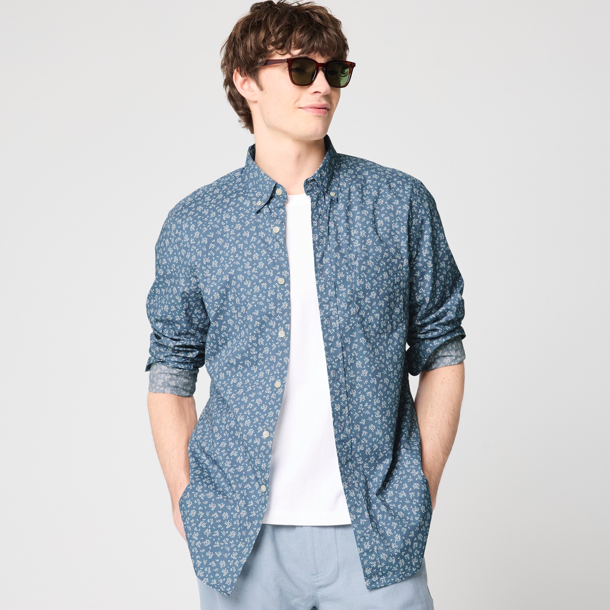 Printed flex casual shirt