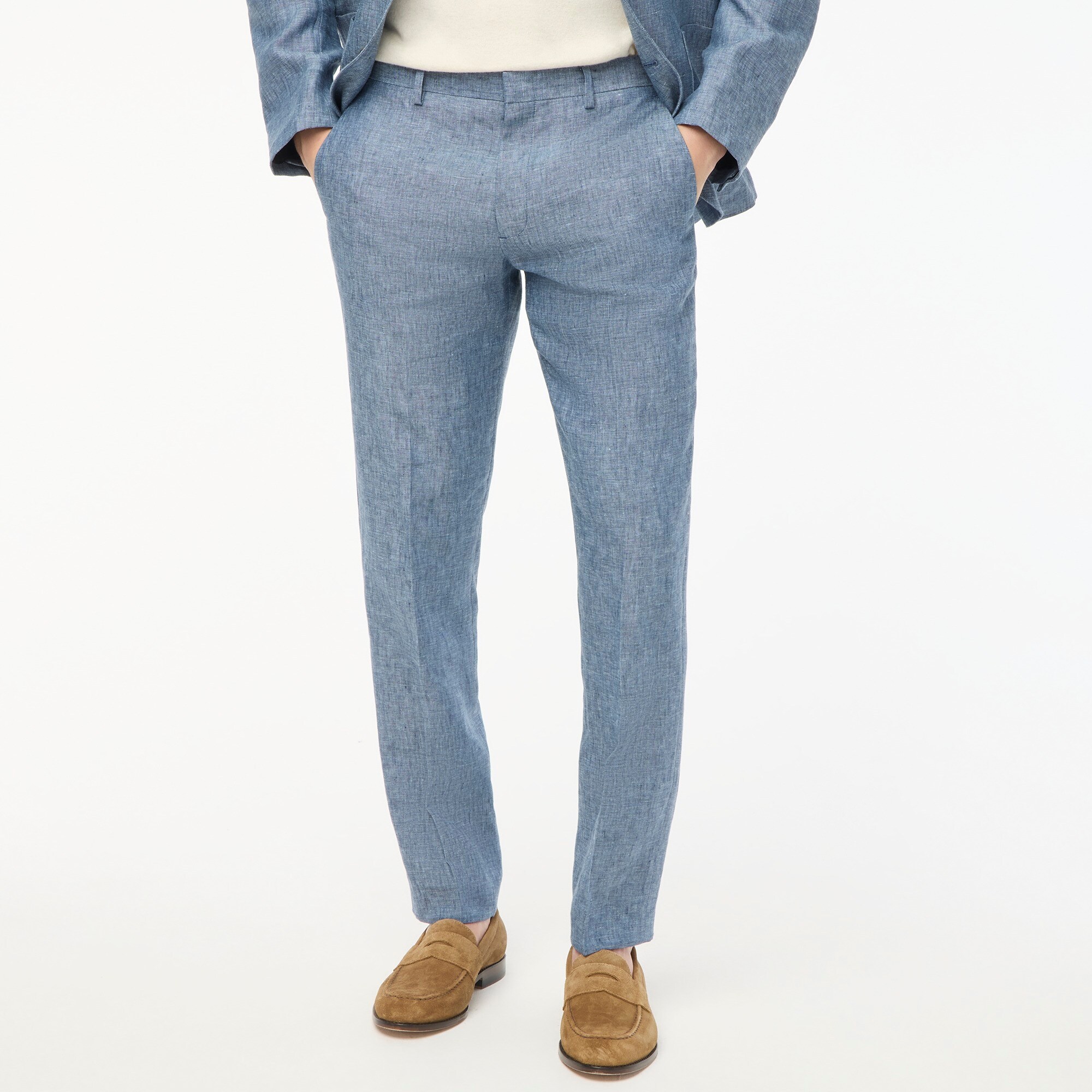 factory: slim thompson suit pant in linen for men