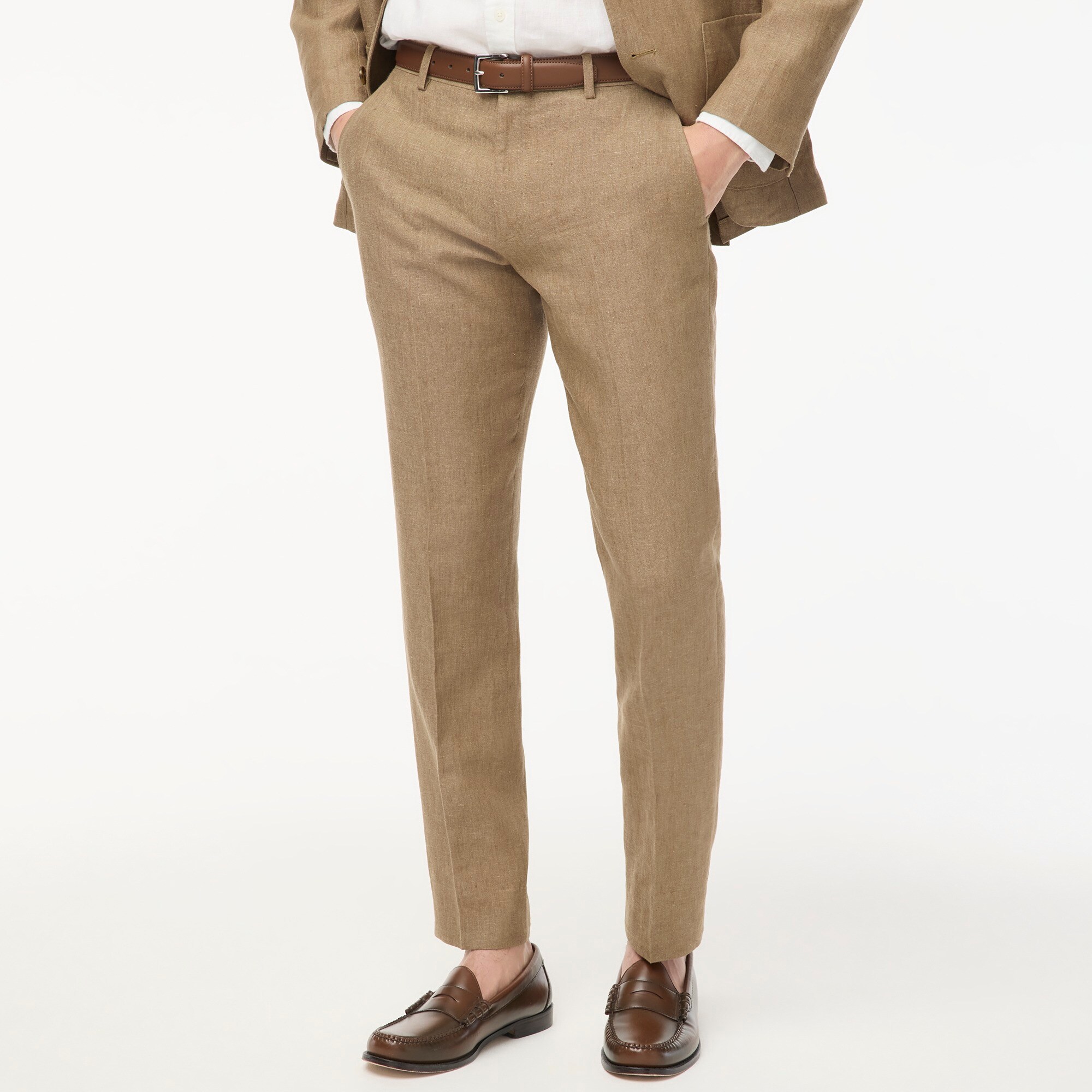 mens Slim Thompson suit pant in linen