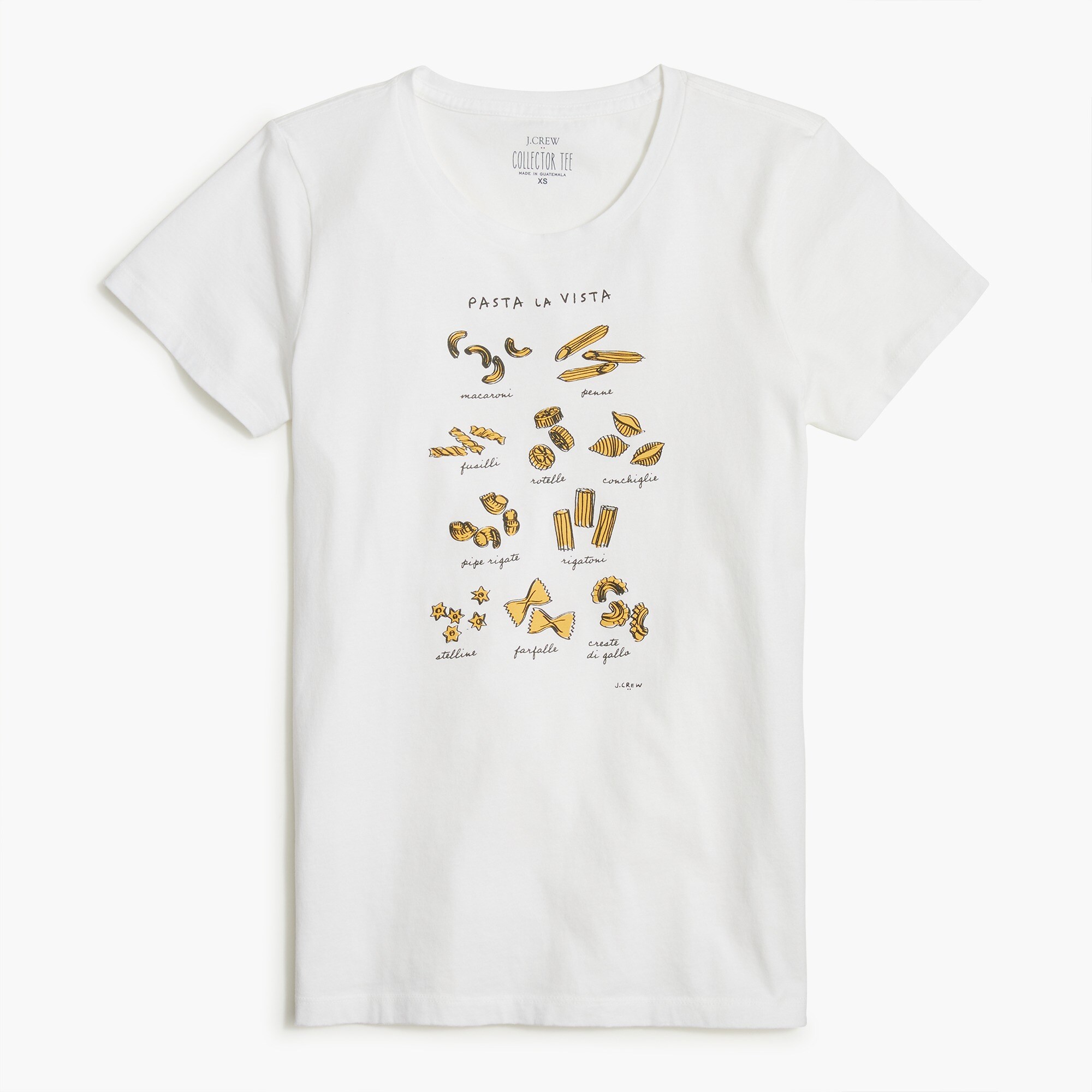 pasta graphic tee for women