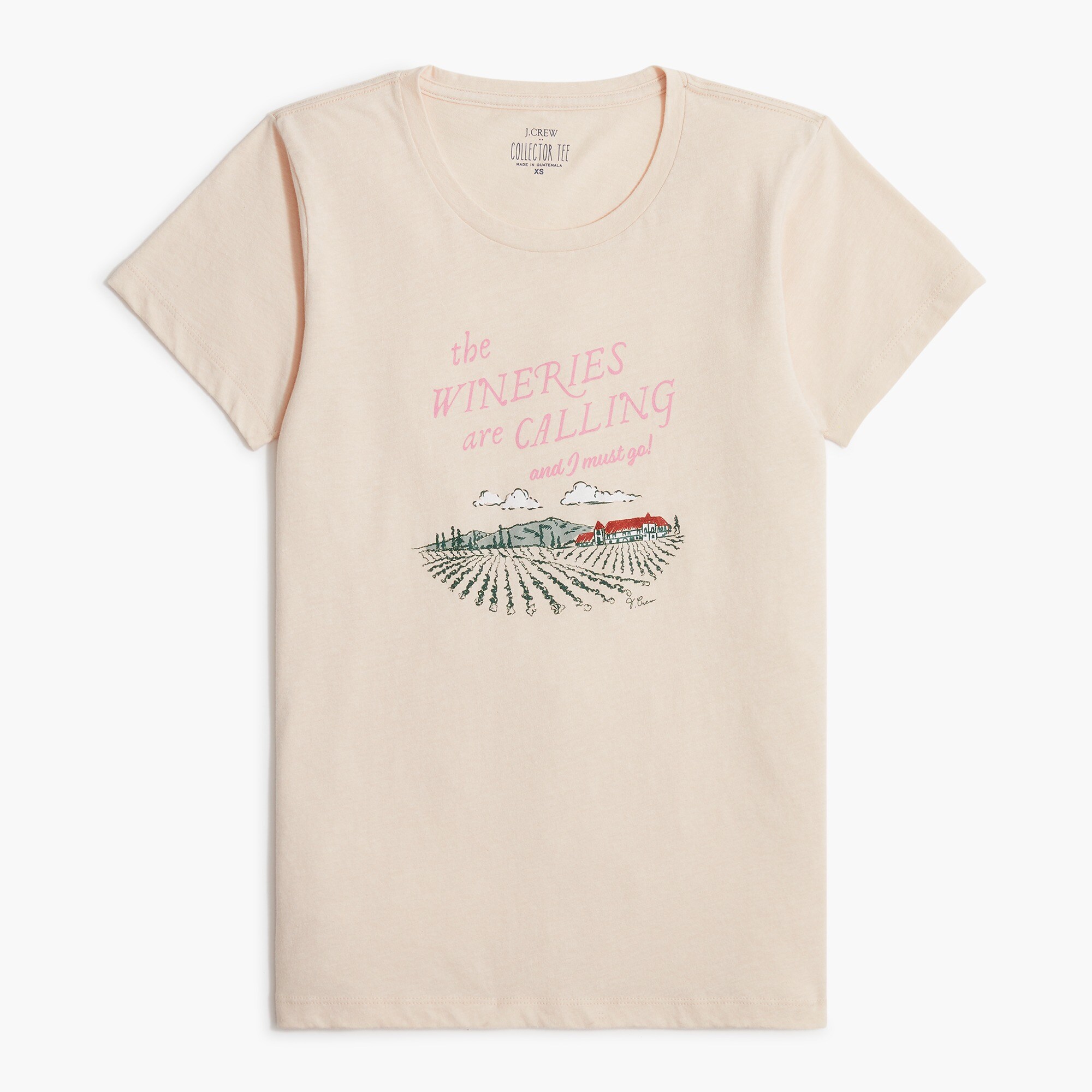 wineries graphic tee for women
