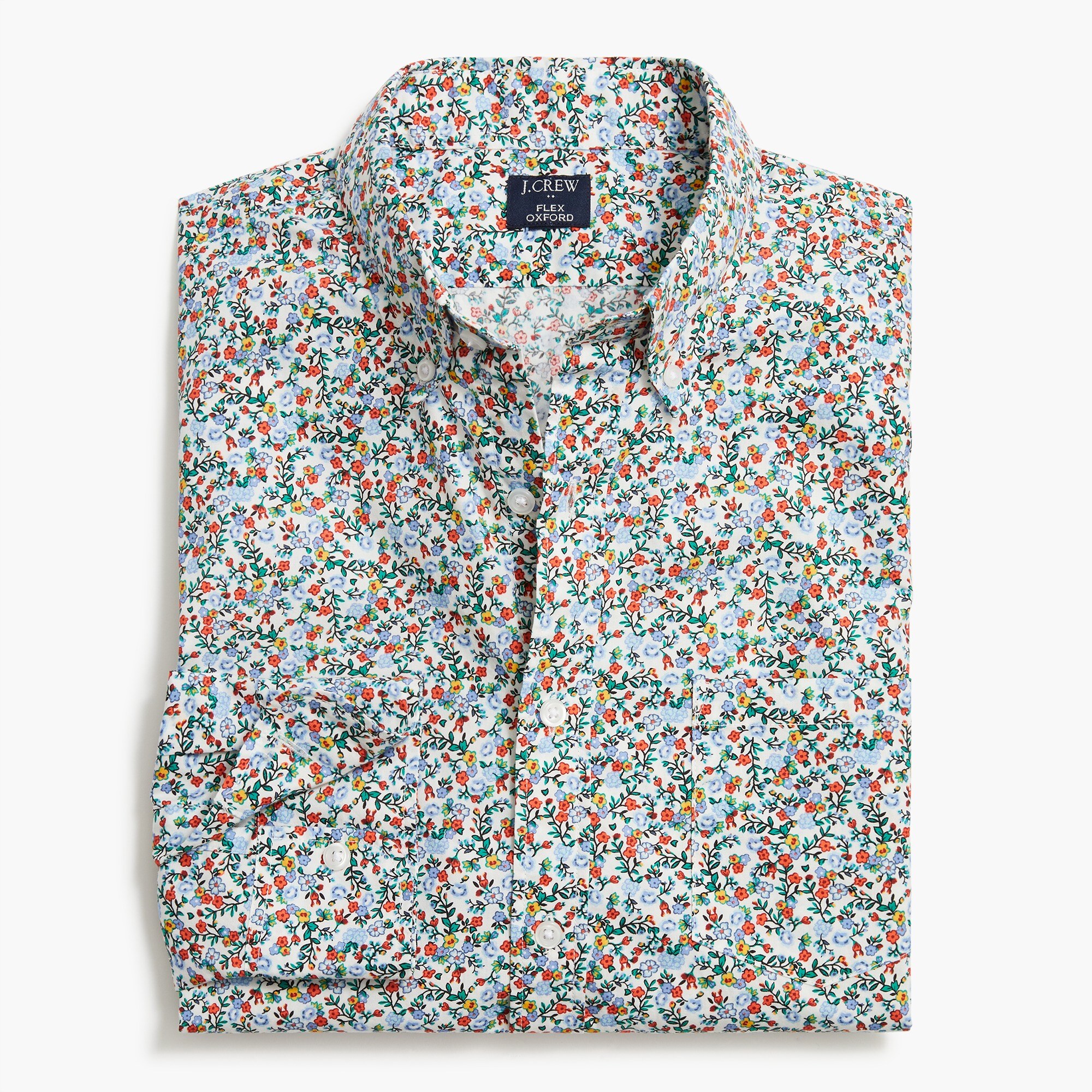 printed flex casual shirt for men