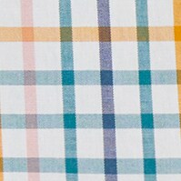 Tattersall flex casual shirt WHITE BLUE ROSE OCHRE factory: tattersall flex casual shirt for men