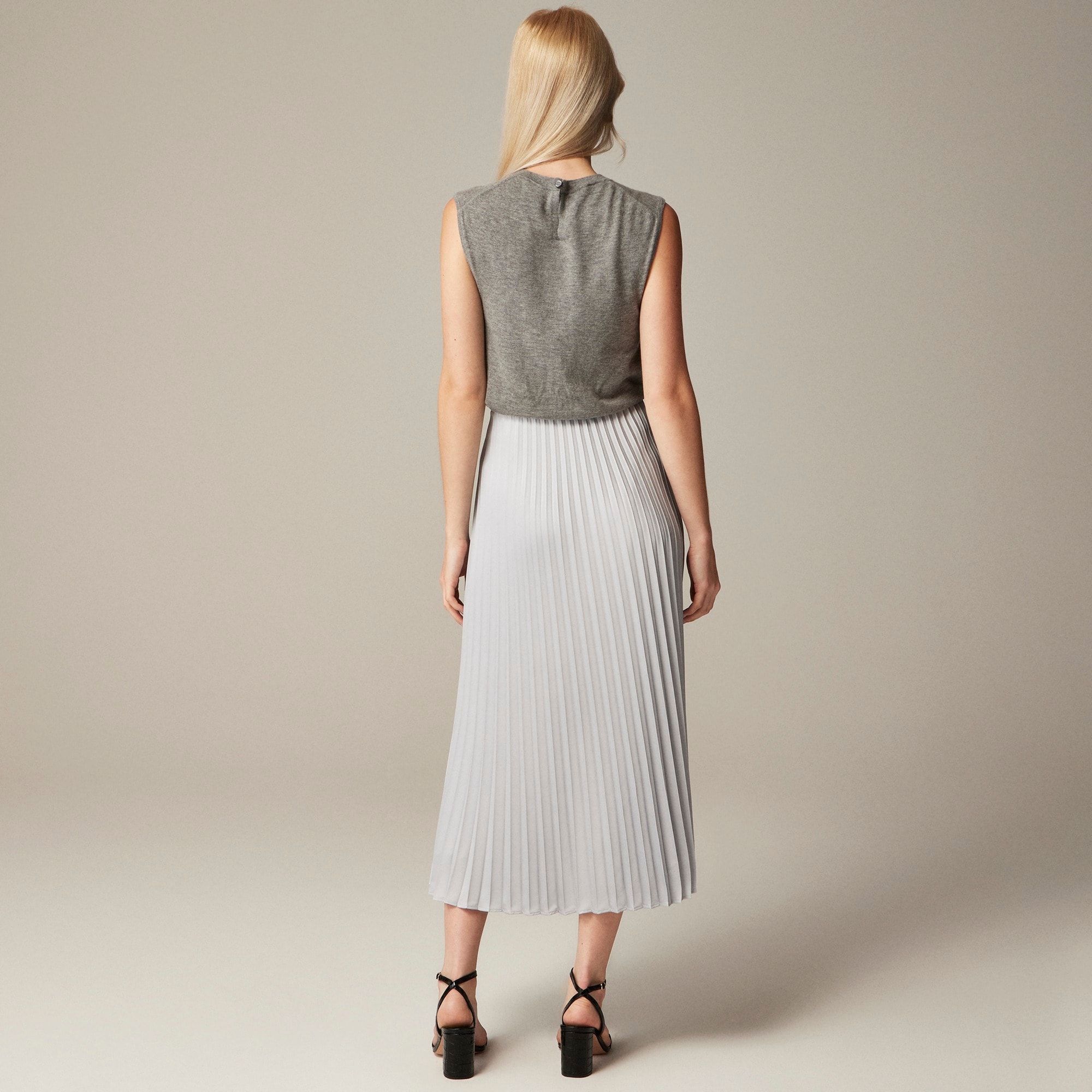 Gwyneth pleated slip skirt
