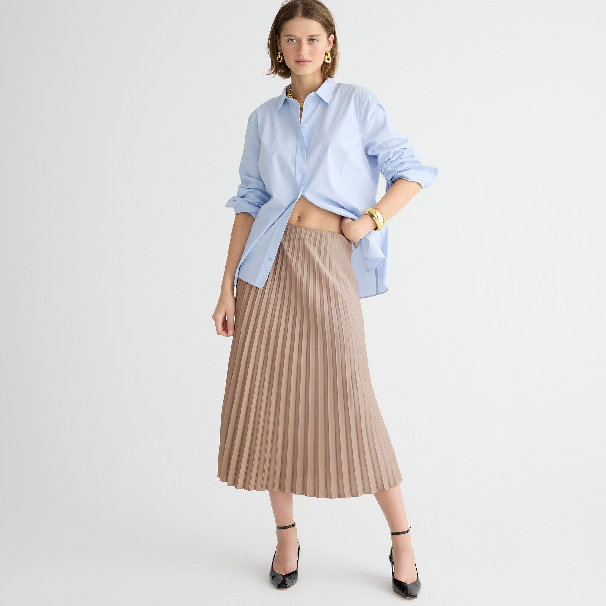 Office Wear Pleated Skirt